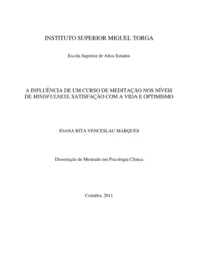 Curso de Meditação para Aumentar Atenção Plena, Satisfação e Otimismo