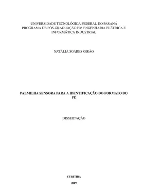 Dissertação sobre Palmilha Sensorial para Identificação do Formato do Pé