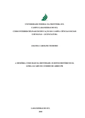 A Memória e a Identidade da Comunidade Linha Jacaré em Cândido de Abreu/PR