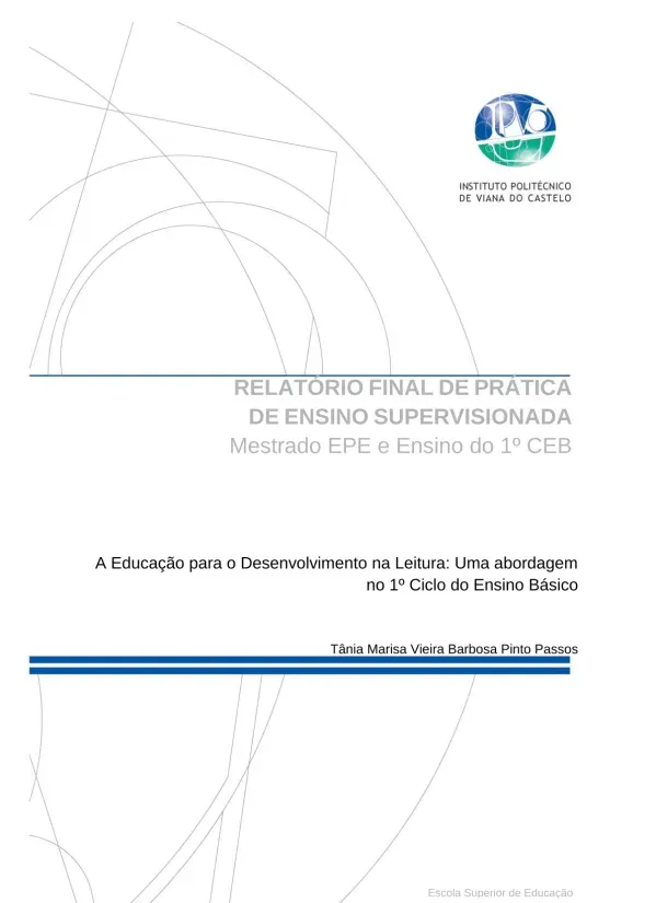 A Educação para o desenvolvimento na leitura: uma abordagem no 1º ciclo do ensino básico
