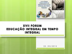 Fóruns Educação Integral RJ
