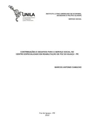 Serviços Sociais em Foz: Desafios e Contribuições
