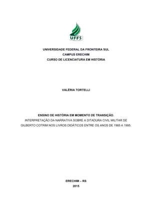 Ensino de História e Ditadura Militar