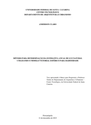 Luz Natural: Método Vetorial Esférico