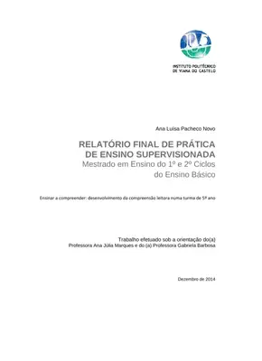 Compreensão Leitora: Relatório de 5º Ano