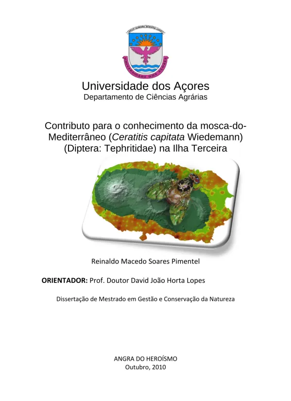 Contributo para o conhecimento da mosca-do-mediterrâneo na ilha Terceira