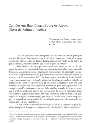 Leitura em Camões: Público Ideal