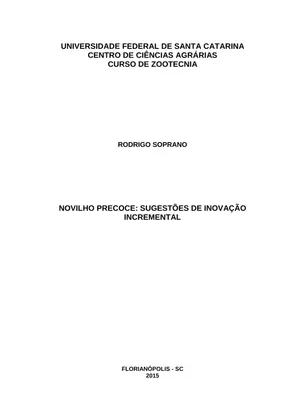 Inovação em Novilho Precoce