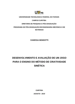 Jogo Sinético: Ensino Criativo