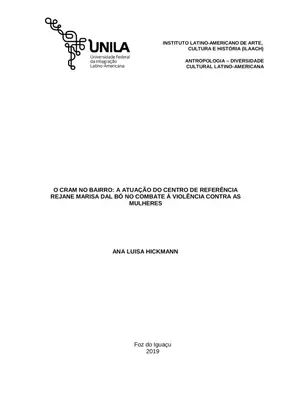 CRAM e Violência contra Mulheres