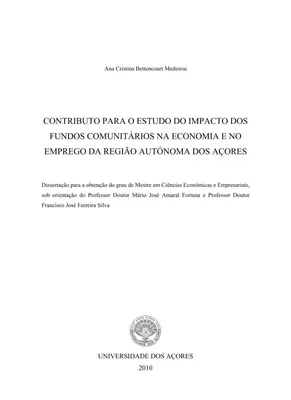 Fundos Comunitários nos Açores: Impacto Econômico