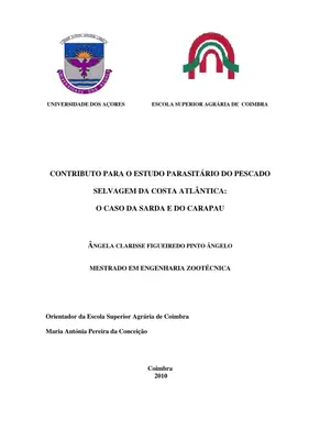 Parasitas em Sardas e Carapaus