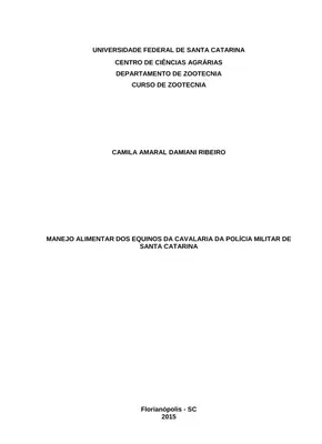 Manejo Alimentar de Equinos