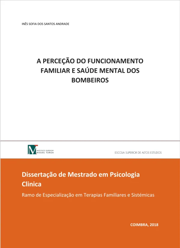 A Perceção do Funcionamento Familiar e Saúde Mental dos Bombeiros