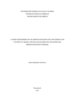 Corte Interamericana: Caso Gomes Lund