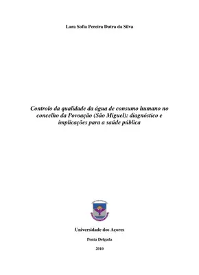 Qualidade da Água: Povoação (São Miguel)