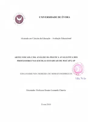 Avaliação em Artes Visuais no Ensino