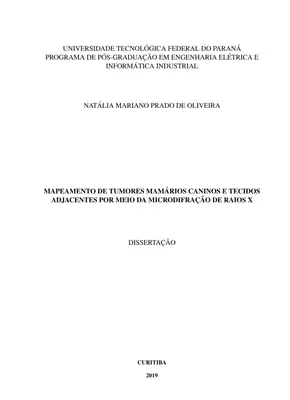 Mapeamento de Tumores Mamários Caninos por Microdifração de Raios X