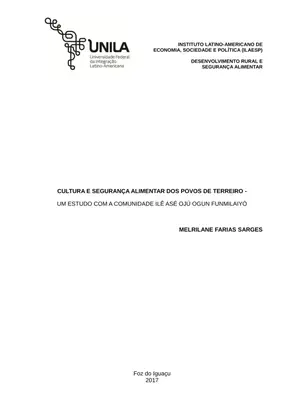 Segurança Alimentar: Povos de Terreiro