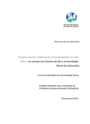 Envelhecimento e Rede Social: Um Estudo