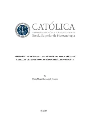 Subprodutos Agroindustriais: Propriedades Biológicas