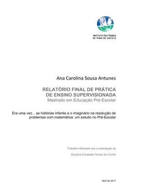 Histórias Infantis e Matemática na Educação Pré-escolar