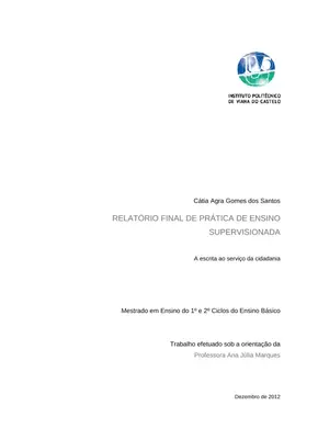 Escrita e Cidadania: Relatório Final