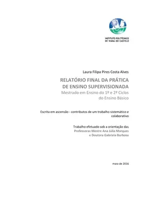 Escrita em Ascensão: Relatório de Estágio