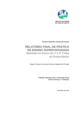Ensino de História e Geografia