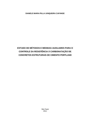 Resistência à Carbonatação em Concreto