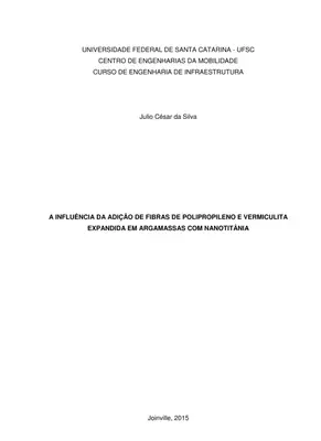 Argamassas com Fibras e Vermiculita