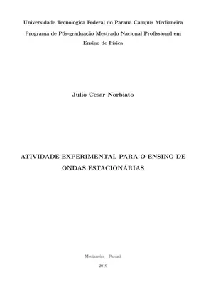 Ensino de Ondas Estacionárias: Experimentos
