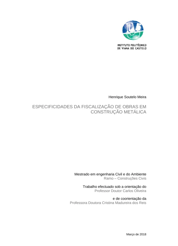 Especificidades da fiscalização de obras em construção metálica