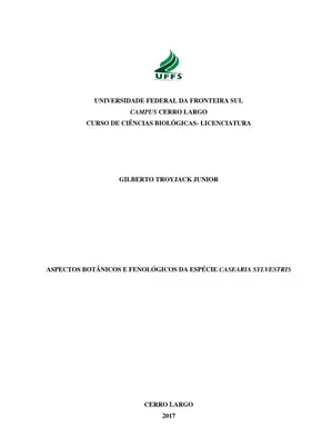 Casearia sylvestris: Aspectos Botânicos