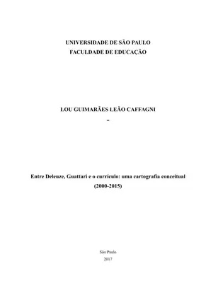 Currículo: Cartografia Conceitual