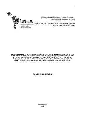 Eurocentrismo no Haiti: Análise da Decolonialidade
