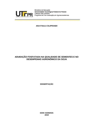 Adubação Fosfatada na Soja