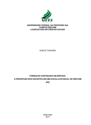 Formação Continuada: Percepção Docente